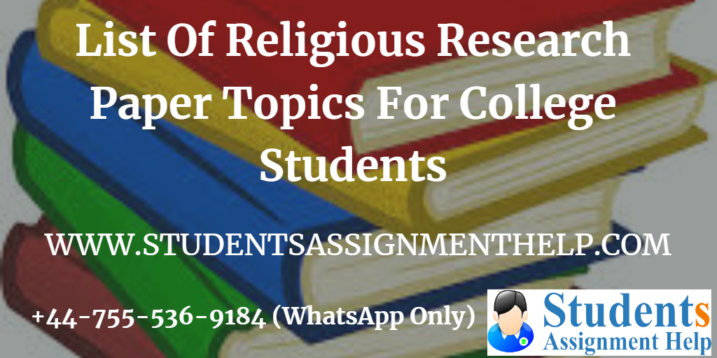 good religious research paper topics